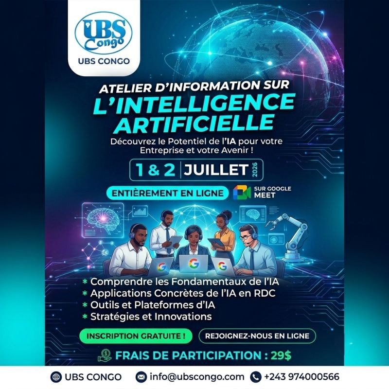 Atelier d'information sur l'Intelligence Artificielle (IA)