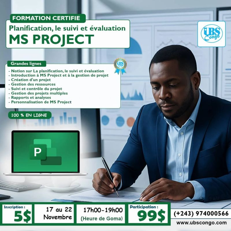 Formation en MS PROJECT